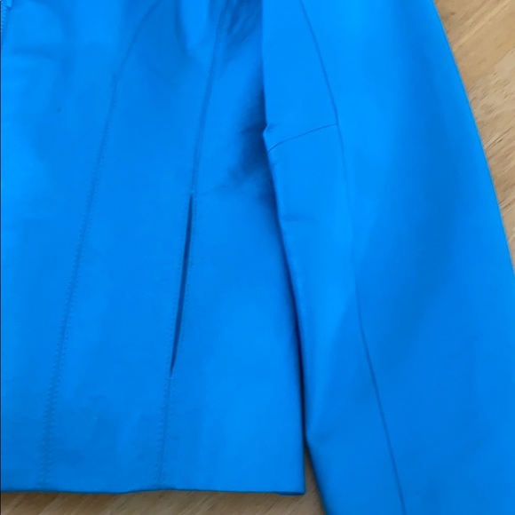 Powder Blue leather Jacket - Picture 5 of 8